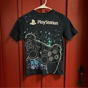 Sony PlayStation Black T-Shirt with Controller Design